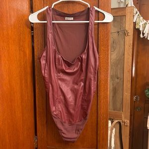 Free people leather bodysuit !